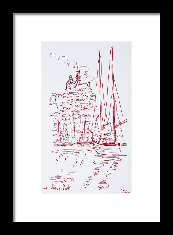 Architecture Framed Print featuring the photograph View Of Notre-dame De La Garde by Richard Lawrence