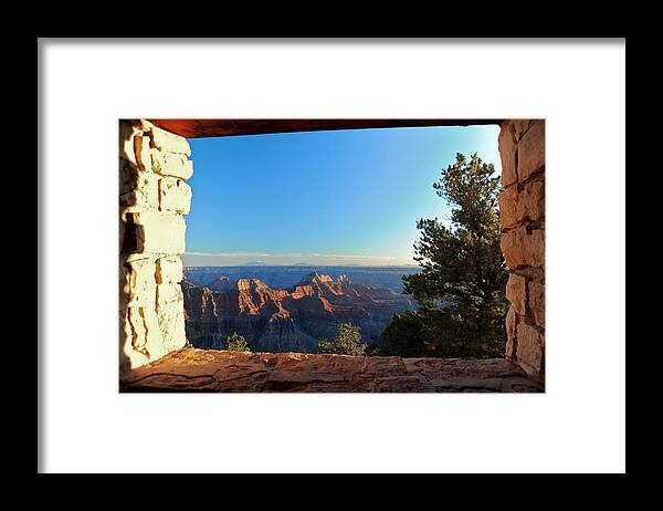 Landscape Framed Print featuring the photograph View of the Past by Richard Gehlbach