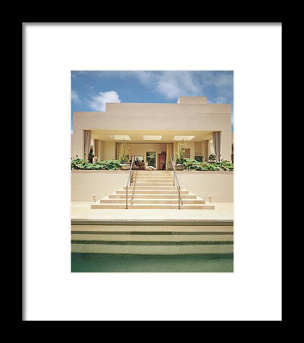 No People Framed Print featuring the photograph View Of Tourist Resort by Mary E. Nichols