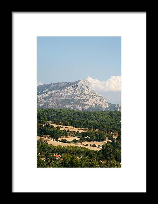 View Montagne Sainte Victoire Framed Print by Yadid Levy Fine America