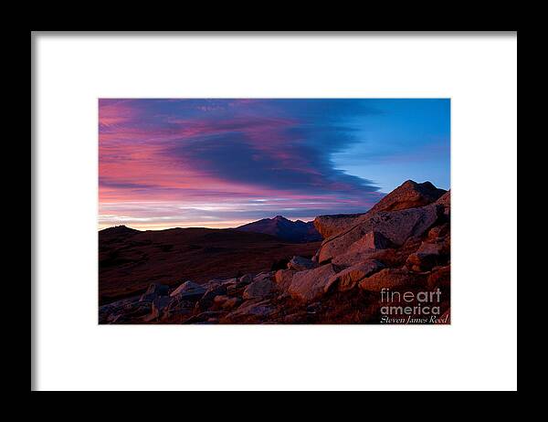Nature Framed Print featuring the photograph View to Long's Peak by Steven Reed