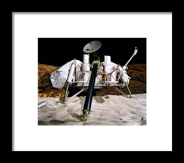 Viking Lander Framed Print featuring the photograph Viking Mars Lander by Nasa/science Photo Library