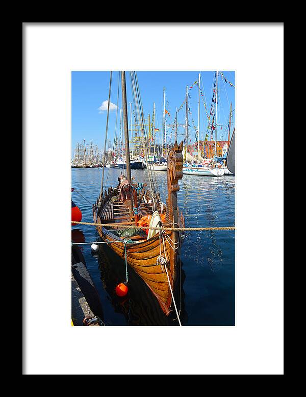 Viking Framed Print featuring the photograph Viking Ship II by Carol Eliassen