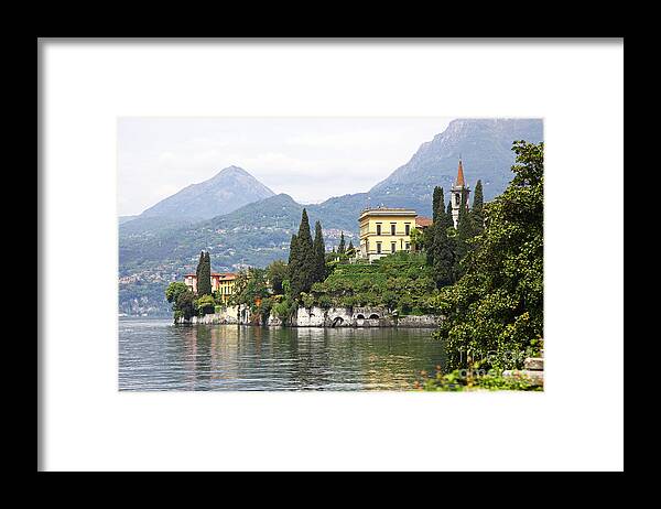 Gardens Framed Print featuring the photograph Villa Cipressi Lake Como Italy by John Keates
