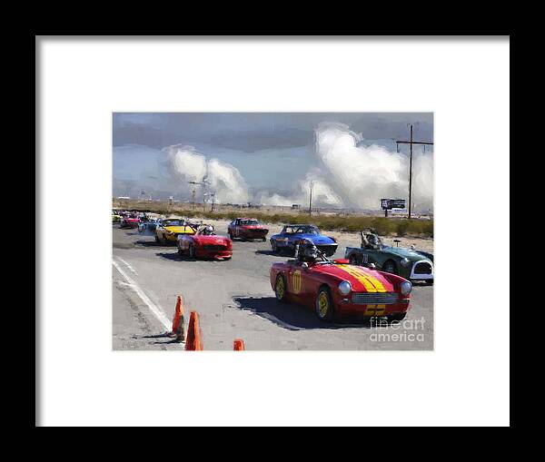 Race Cars Framed Print featuring the photograph Vintage 20 by Tom Griffithe