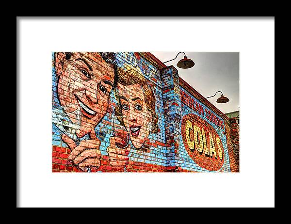Vintage Building Mural Framed Print featuring the photograph Vintage Building Art by Michael Eingle