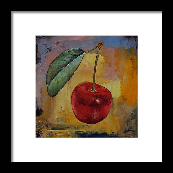 Vintage Framed Print featuring the painting Vintage Cherry by Michael Creese