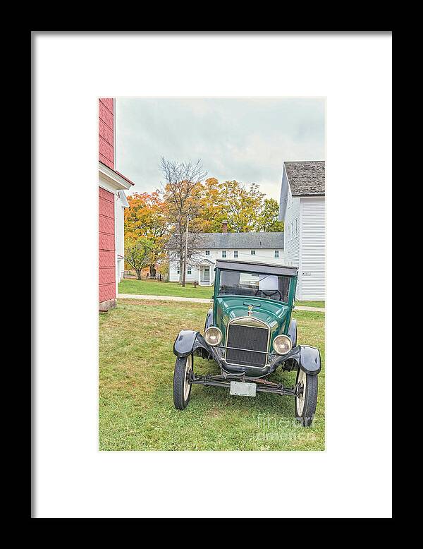 Auto Framed Print featuring the photograph Vintage Ford Model A Car by Edward Fielding