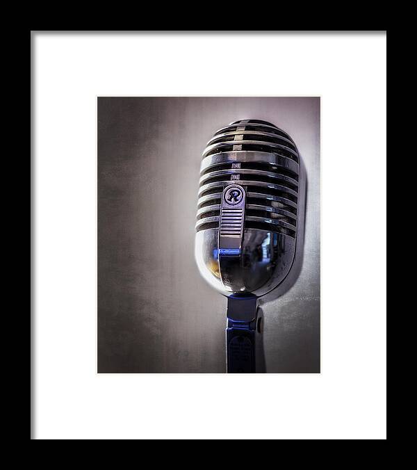 Mic Framed Print featuring the photograph Vintage Microphone 2 by Scott Norris