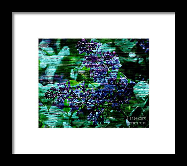 Judy Palkimas Art Framed Print featuring the photograph Vintage Textured Painted Lilac by Judy Palkimas