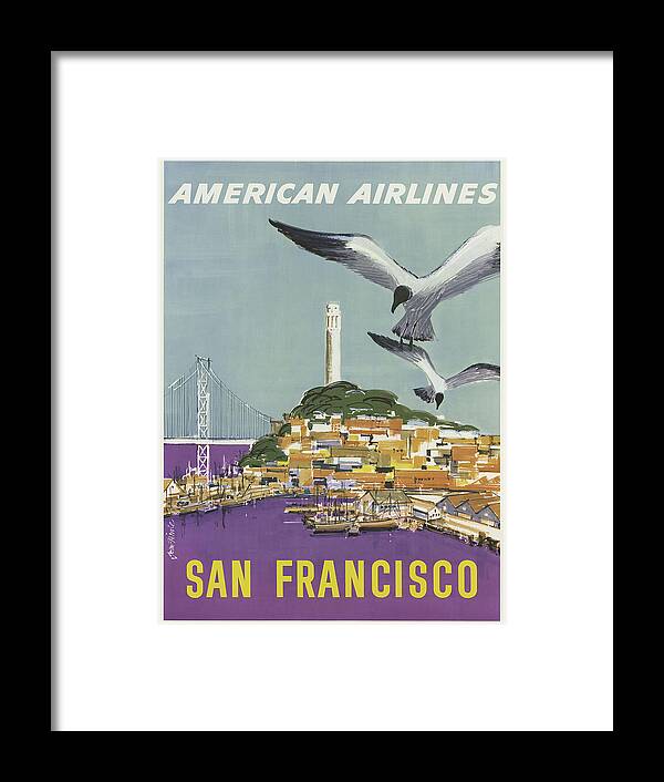 San Francisco Framed Print featuring the digital art Vintage Travel Poster - San Francisco by Georgia Clare