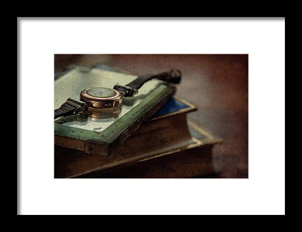Five Objects Framed Print featuring the photograph Vintage Watch by Jill Ferry