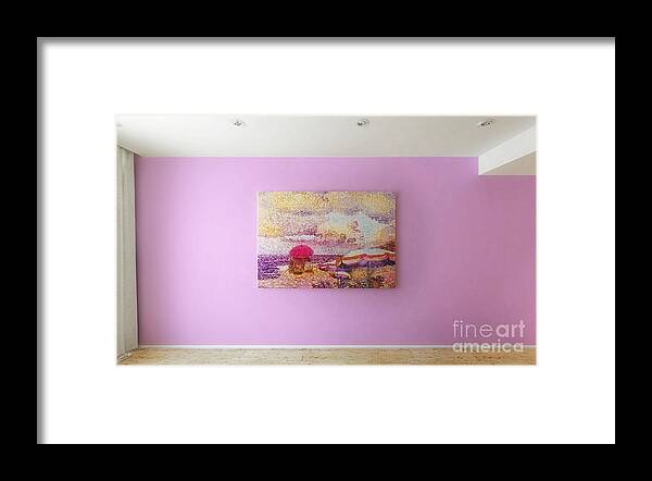  Framed Print featuring the digital art Violet Gallery by Mo T