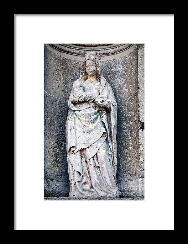 France Framed Print featuring the photograph Virgin Mary with Child by Olivier Le Queinec