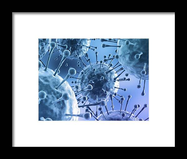 People Framed Print featuring the photograph Viruses by Adventtr
