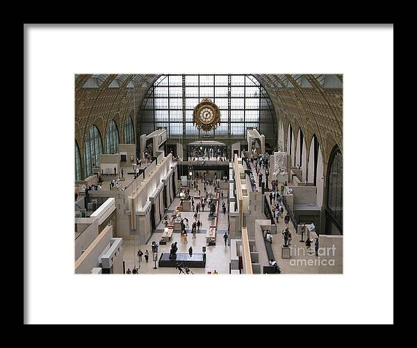 Paris Framed Print featuring the photograph Visiting the Musee d'Orsay by Ann Horn