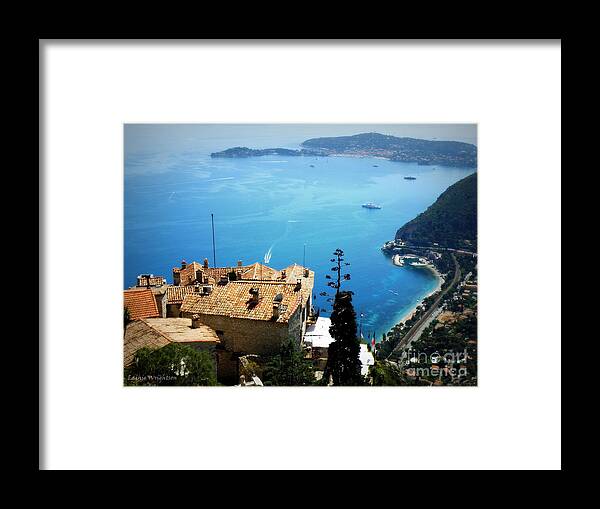France Framed Print featuring the photograph Vista from Eze by Lainie Wrightson