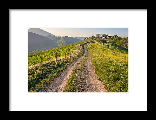 Landscape Framed Print featuring the photograph Vista Grande Trail And Mt Diablo by Marc Crumpler
