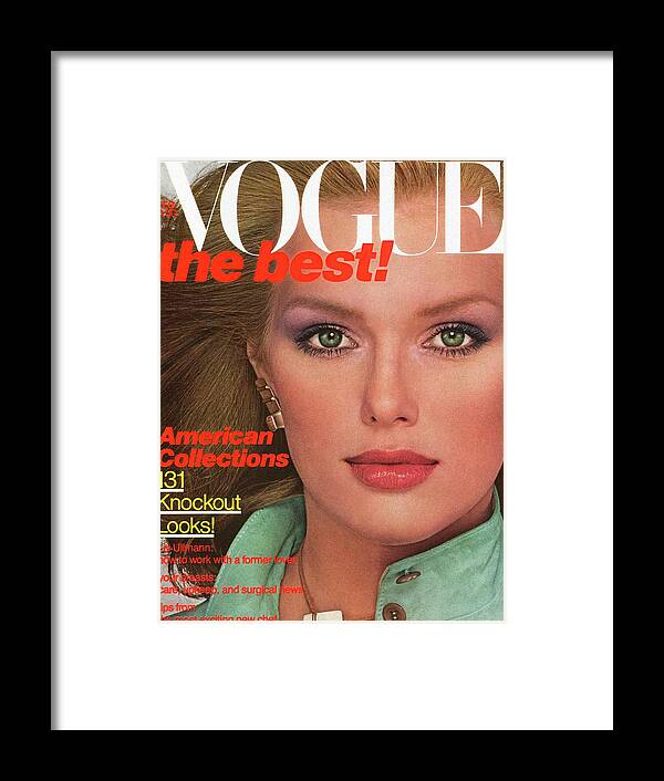 Fashion Framed Print featuring the photograph Vogue Cover Featuring Patti Hansen by Albert Watson