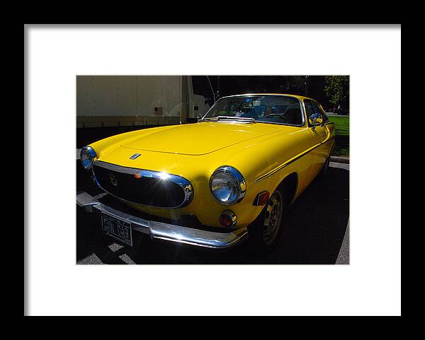 Auotmobiles Framed Print featuring the photograph Volvo P1800ES by John Schneider