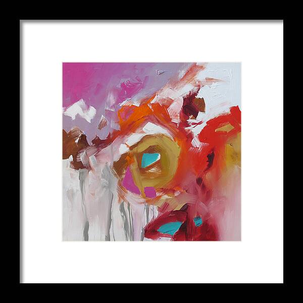 Art Framed Print featuring the painting Vortex by Linda Monfort