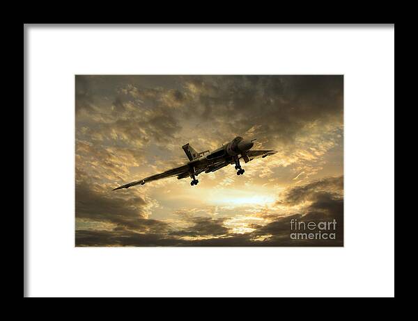 Avro Framed Print featuring the digital art Vulcan Cometh by Airpower Art
