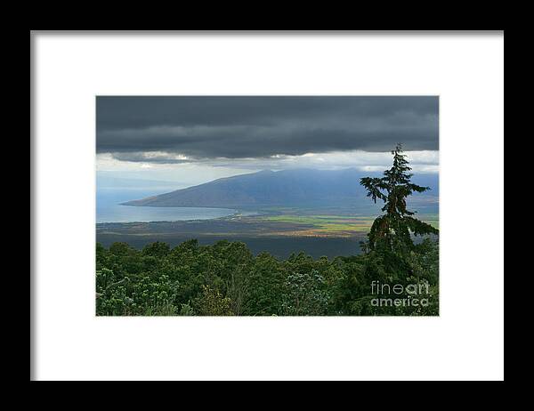 Aloha Framed Print featuring the photograph Waipoli Kula view of West Maui from Haleakala by Sharon Mau