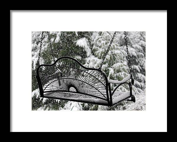 Swing Framed Print featuring the photograph Waiting For Spring by KATIE Vigil