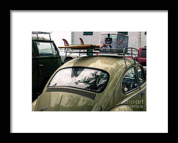 Vw Framed Print featuring the photograph Beetle Surf  by Steven Digman