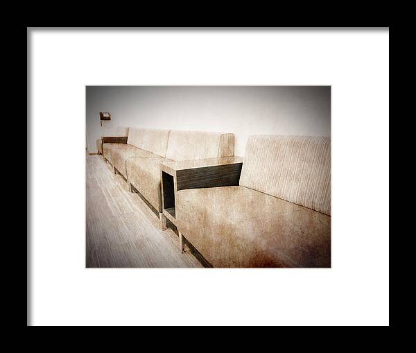 Wait Framed Print featuring the photograph Waiting for that call by Richard Reeve