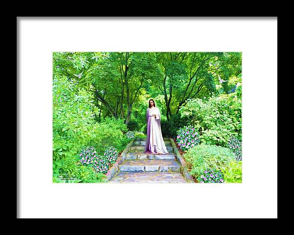 Jesus Framed Print featuring the painting Waiting For You by Susanna Katherine