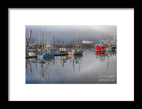Harbor Framed Print featuring the photograph Waiting It Out by Sandra Bronstein