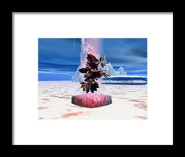 Asegia Framed Print featuring the digital art Waiting Love by Asegia