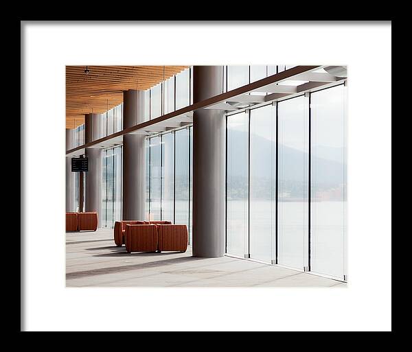 Waiting-room Convention-center Framed Print featuring the photograph Waiting Room Photograph By Jo Ann Tomaselli by Jo Ann Tomaselli