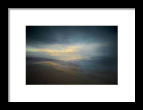Landscape Framed Print featuring the photograph Walk Along The Edge Of Nowhere by Santiago Pascual Buye