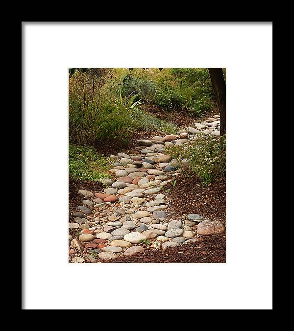 Stones Framed Print featuring the photograph Walk This Way by Lena Wilhite
