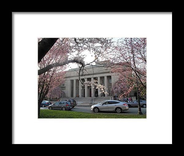 M I T Framed Print featuring the photograph Walker Memorial Early Spring by Barbara McDevitt