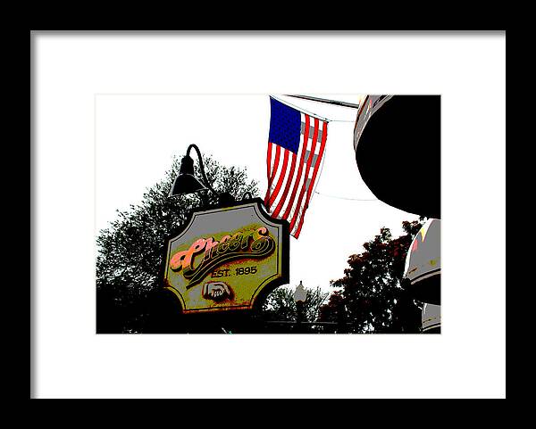Cheers Framed Print featuring the photograph Walking through Boston 4 - Cheers Sign by Norma Brock