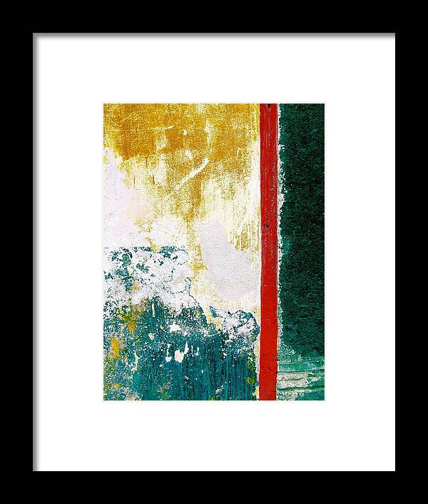 Texture Framed Print featuring the digital art Wall Abstract 71 by Maria Huntley