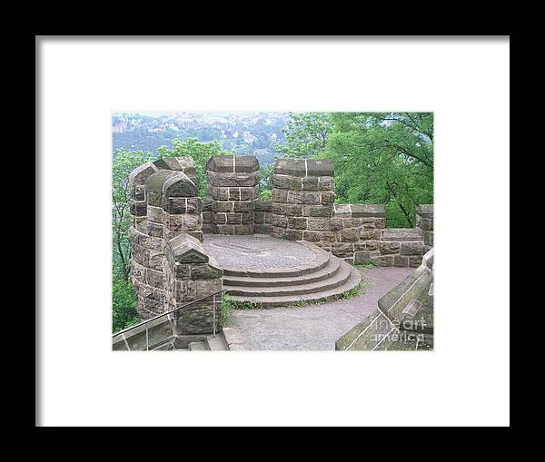 Photo Framed Print featuring the photograph Wall In Landscape by Eva-Maria Di Bella
