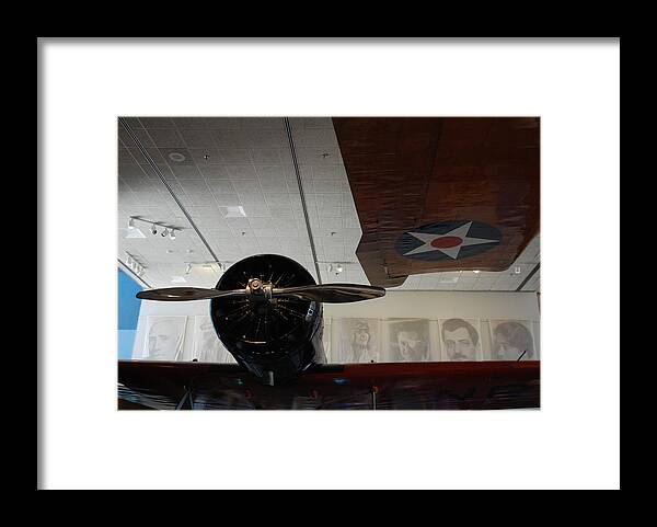 Aviators Framed Print featuring the photograph Wall of Great Aviators by Kenny Glover