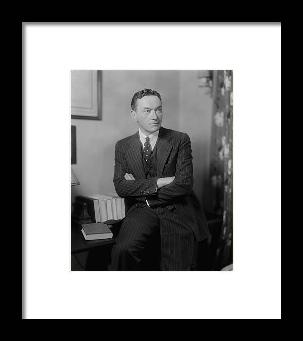 History Framed Print featuring the photograph Walter Lippmann Public Intellectual by Everett