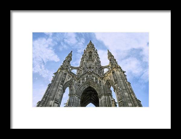 Edinburgh Framed Print featuring the photograph Walter Scott Monument - Edinburgh - Scotland by Jason Politte
