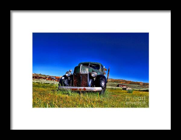 Truck Framed Print featuring the photograph Wanna Ride - Bodie Ghost Town By Diana Sainz by Diana Raquel Sainz
