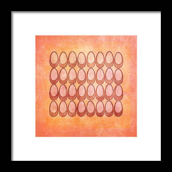 Eggs Framed Print featuring the digital art Warm Eggs by Lenny Carter