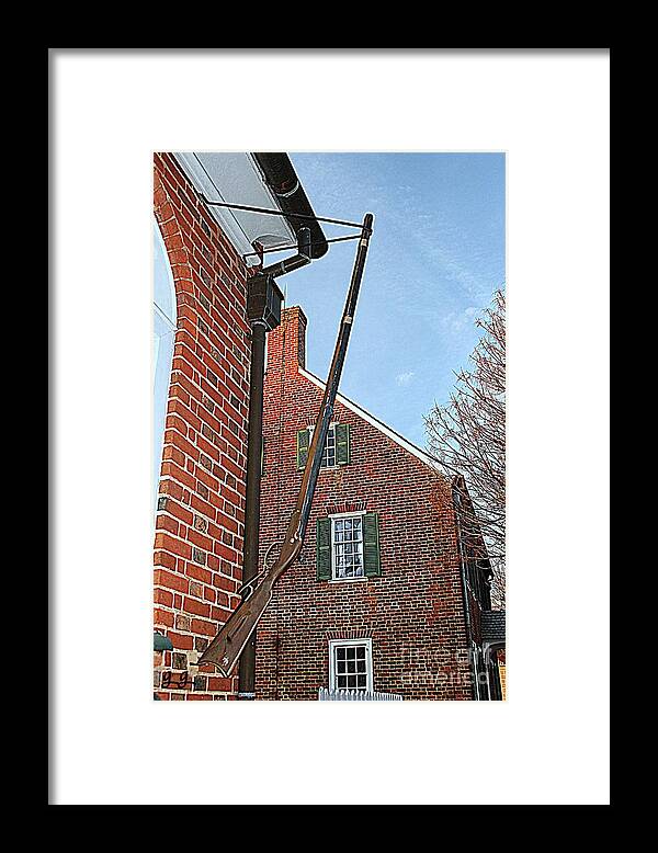 Rifle Framed Print featuring the photograph Warned Welcome by Geri Glavis