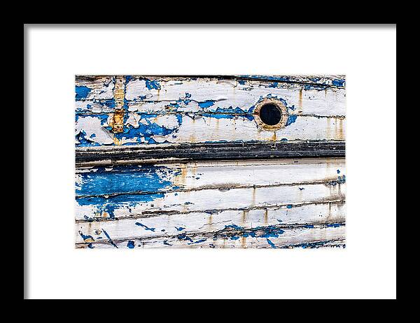 Boat Framed Print featuring the photograph Was once blue by Nigel R Bell