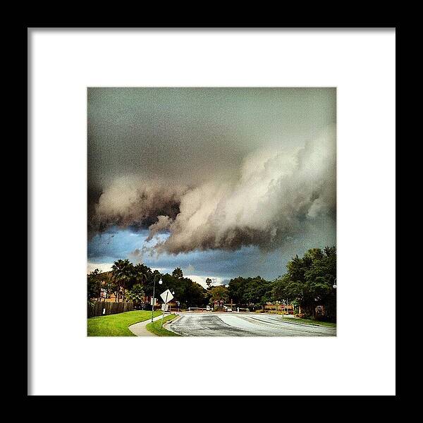 Igerstampa Framed Print featuring the photograph Was Quite A Storm Today On Harbour by Erik Hogan