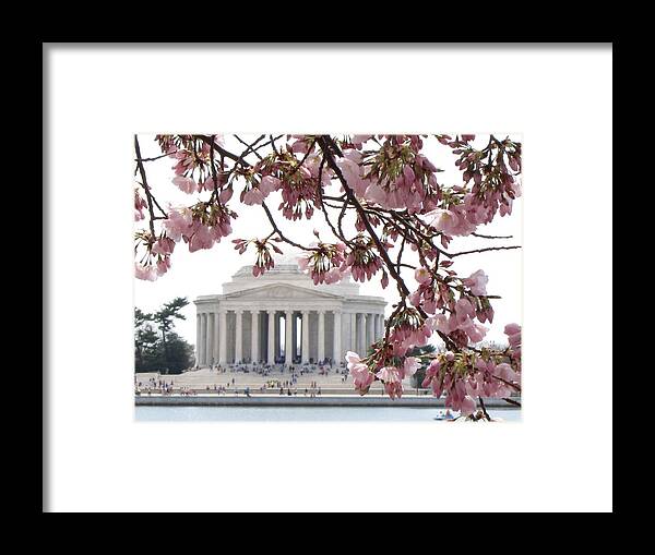 Washington Framed Print featuring the photograph Washington DC in Bloom by Jennifer Wheatley Wolf