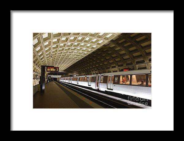 Clarence Holmes Framed Print featuring the photograph Washington DC Metro Station III by Clarence Holmes